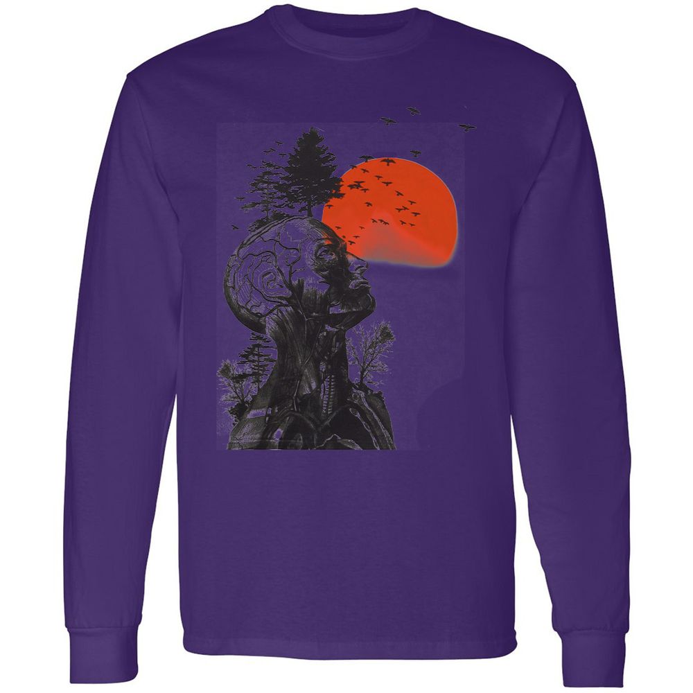Long Sleeve T-Shirt - AY1LBZCS - Purple - 13