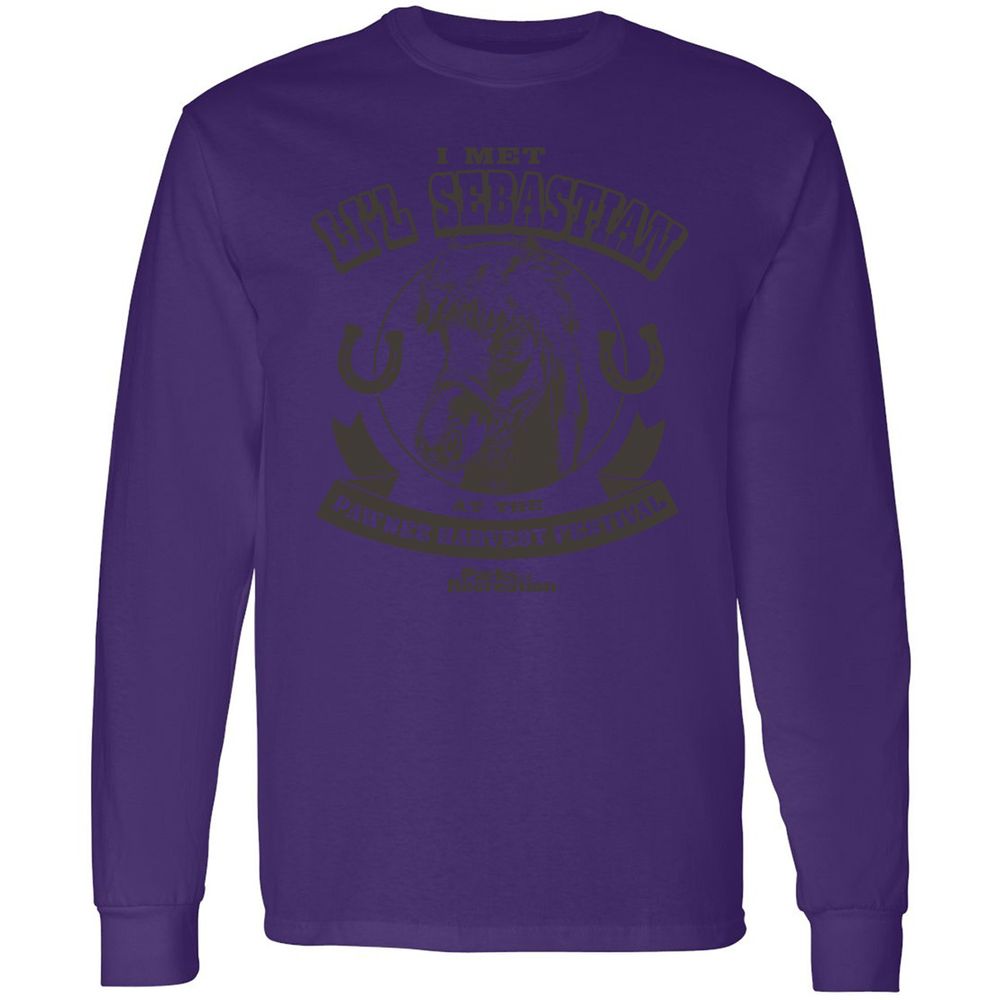 Long Sleeve T-Shirt - QD3KEZEQ - Purple - 13