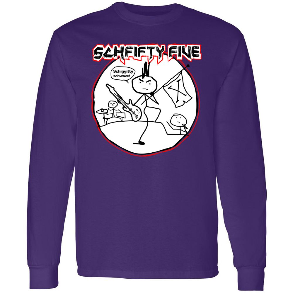Long Sleeve T-Shirt - 1CRH54H9 - Purple - 13