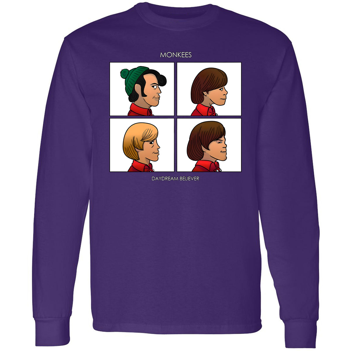 Long Sleeve T-Shirt - NDE5LKDM - Purple - 13