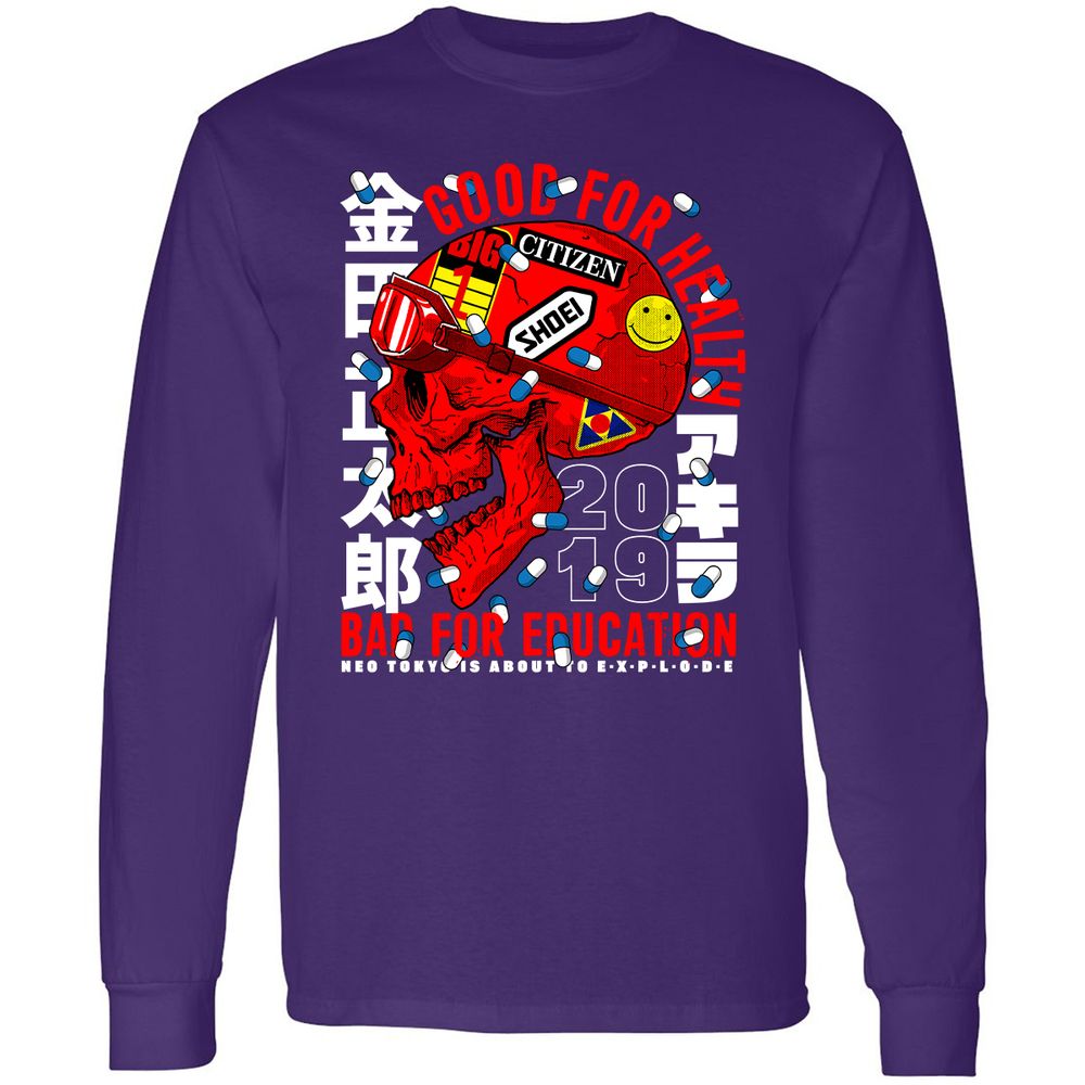 Long Sleeve T-Shirt - UU7JH7G4 - Purple - 13