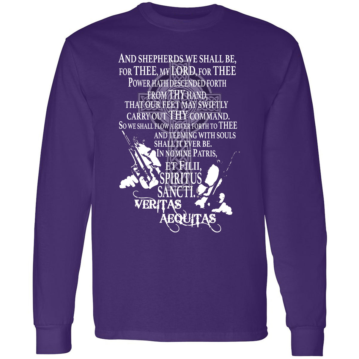 Long Sleeve T-Shirt - SJXGMF5N - Purple - 13
