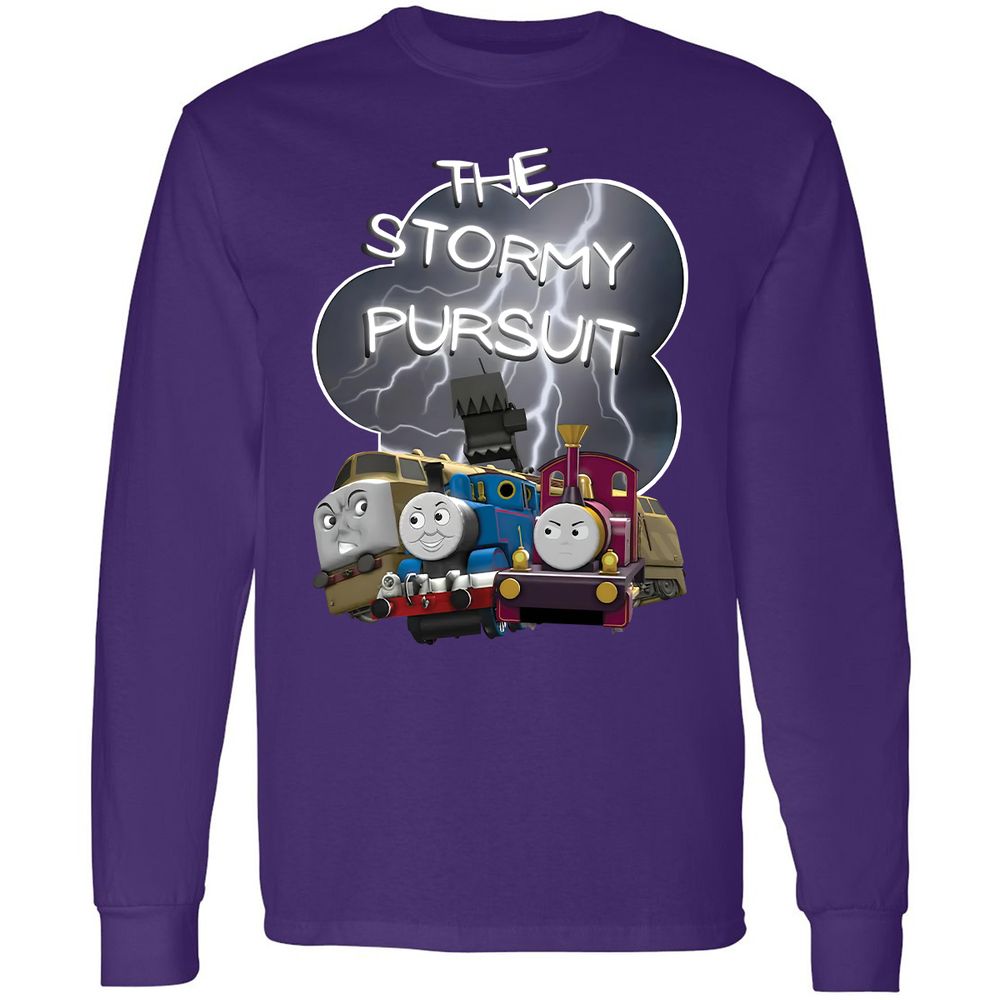 Long Sleeve T-Shirt - YUC9FEZK - Purple - 13