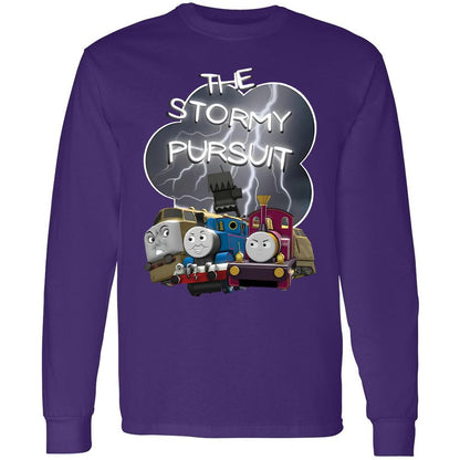 Long Sleeve T-Shirt - YUC9FEZK - Purple - 13