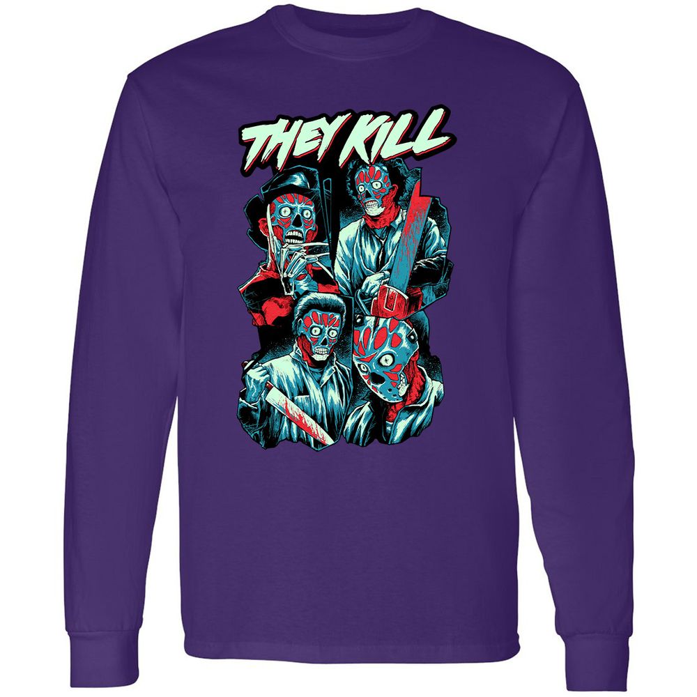 Long Sleeve T-Shirt - MX3AYYUW - Purple - 13