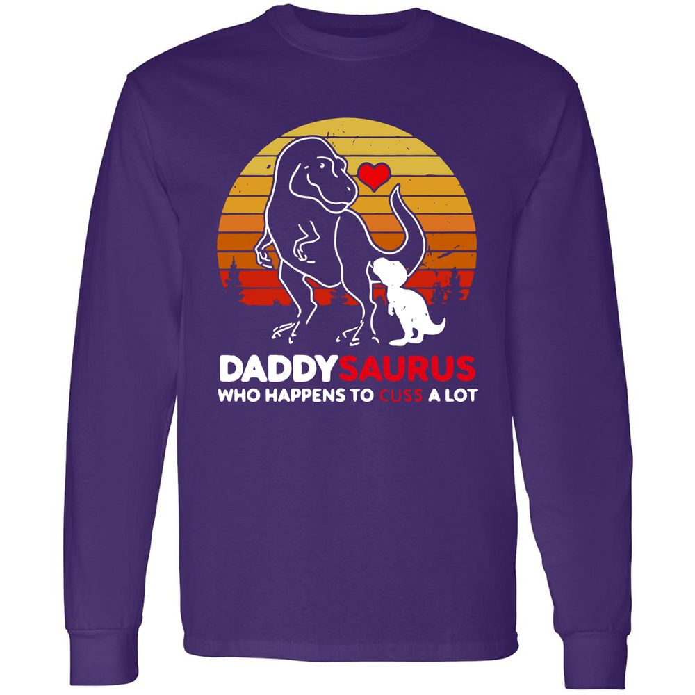 Long Sleeve T-Shirt - 9E4RKSBX - Purple - 13