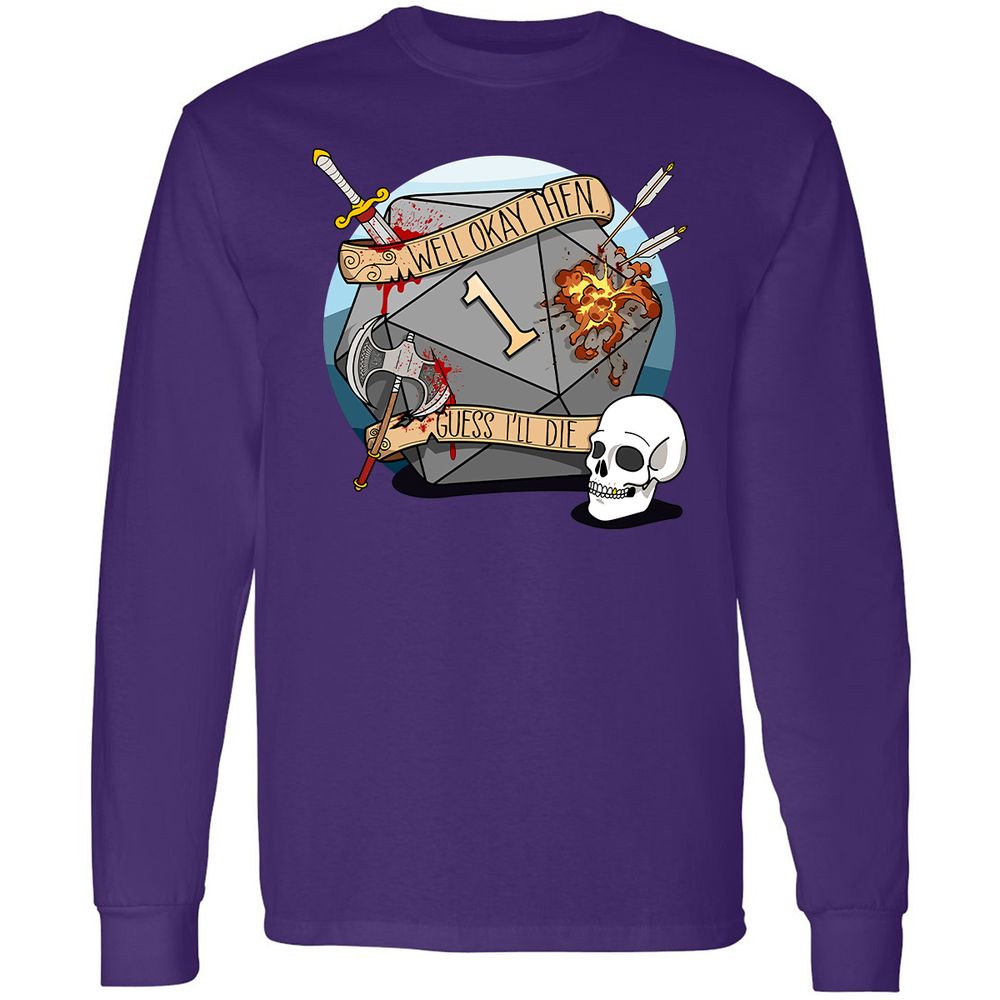 Long Sleeve T-Shirt - Q38URSL3 - Purple - 13