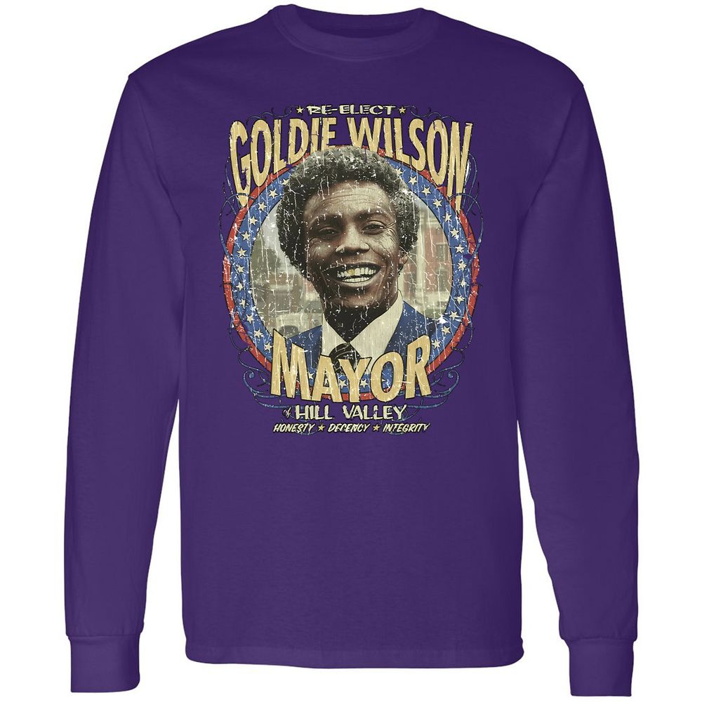 Re-Elect Mayor Goldie Wilson - Purple - 13