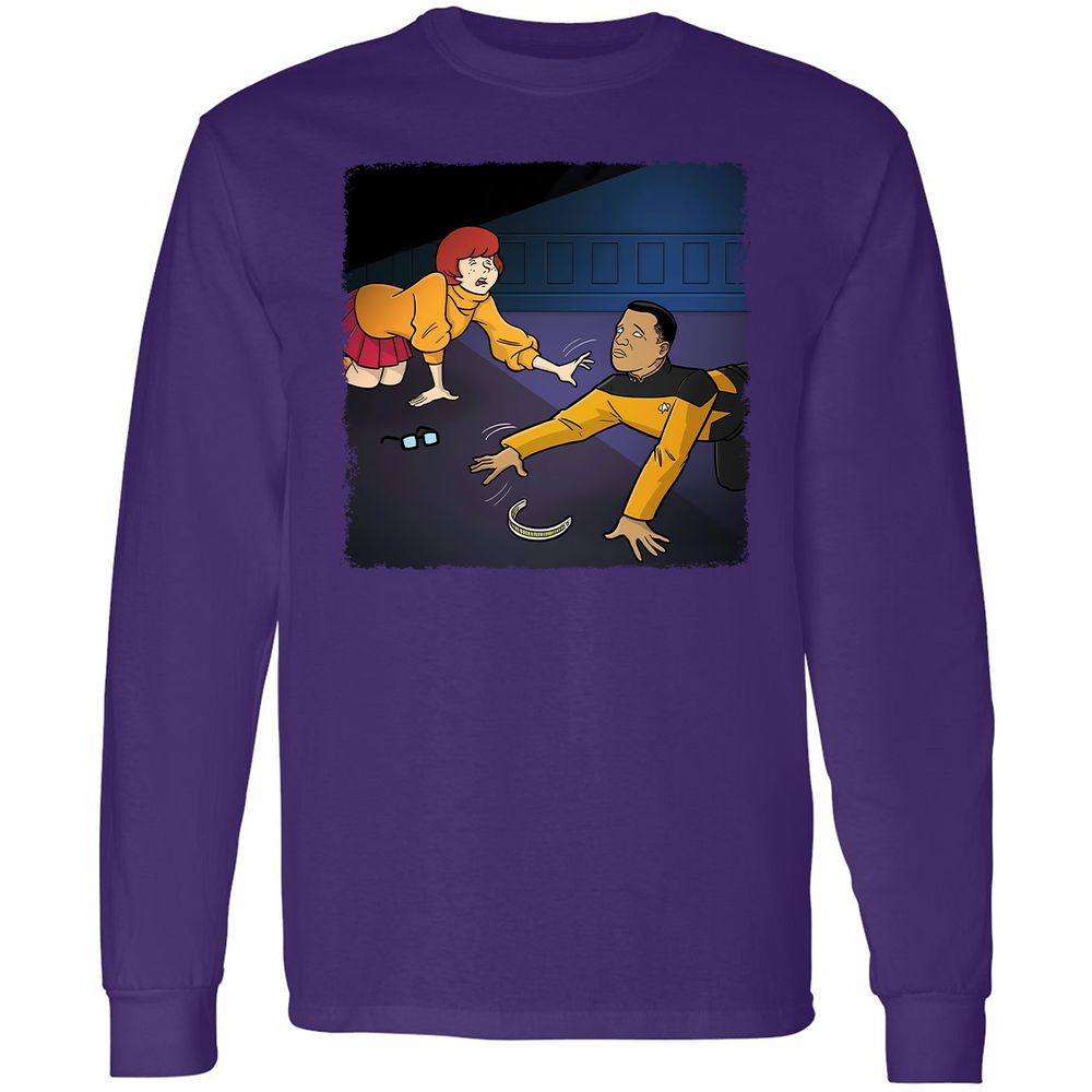 Long Sleeve T-Shirt - QZPGL7PL - Purple - 13