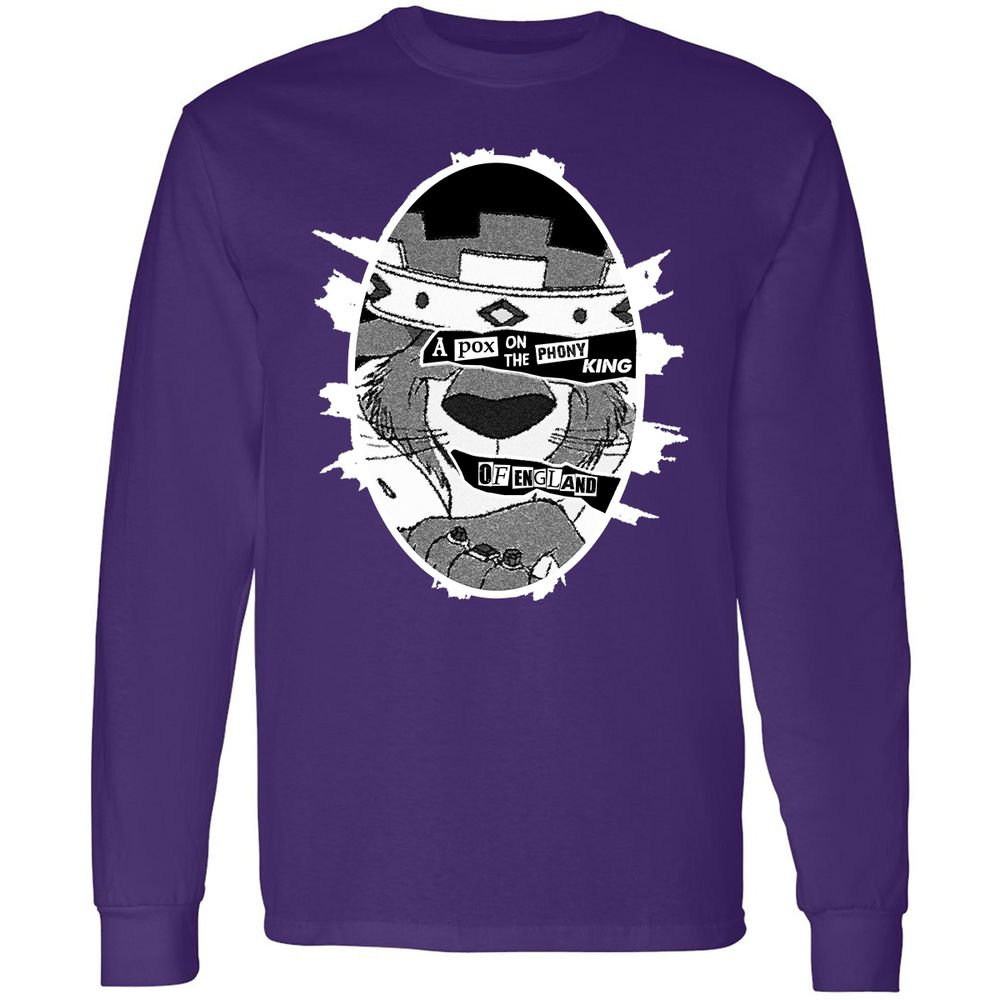 Long Sleeve T-Shirt - YWH3BVBC - Purple - 13
