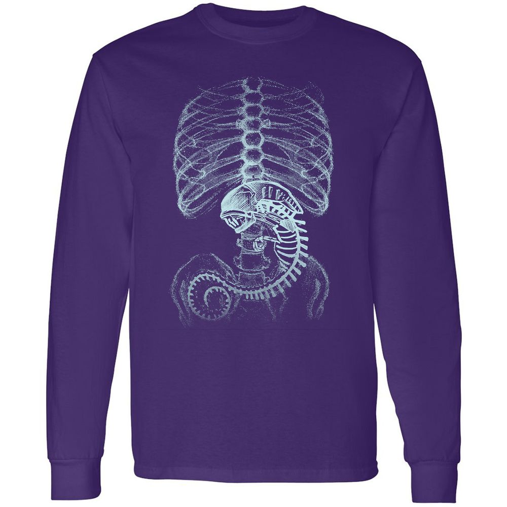 Long Sleeve T-Shirt - M89BJKB4 - Purple - 13