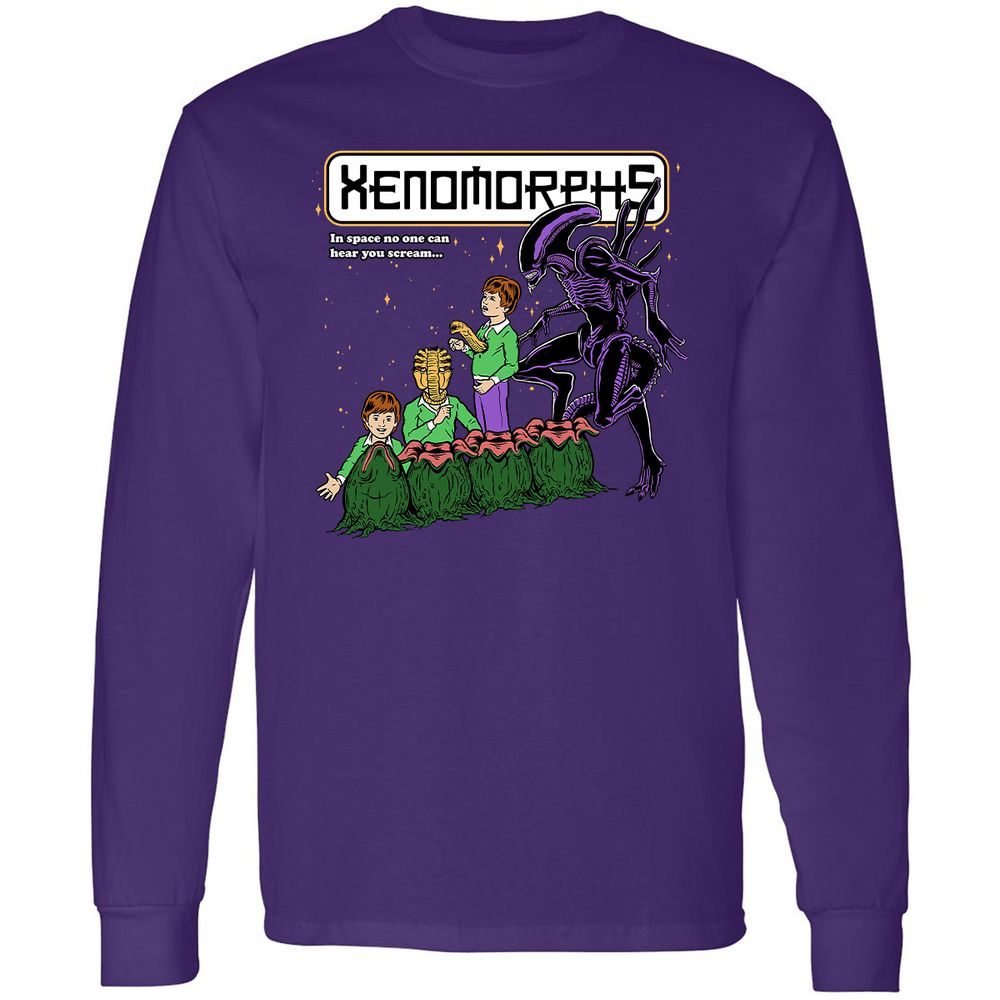Long Sleeve T-Shirt - VRVXW8ZS - Purple - 13