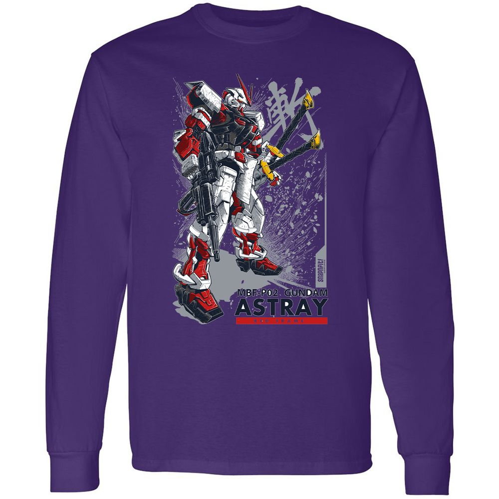 Long Sleeve T-Shirt - HBP8TUM3 - Purple - 13