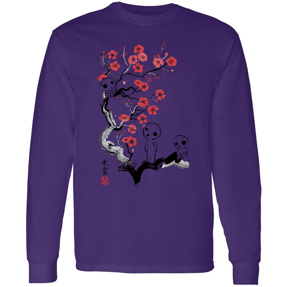 Long Sleeve T-Shirt - JPNJ3HU7 - Purple - 13