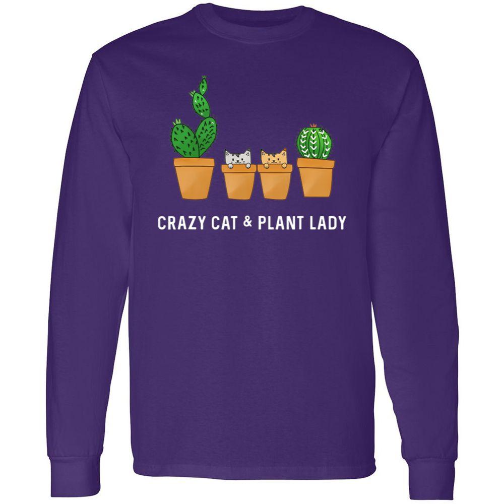 Long Sleeve T-Shirt - GZAE2ZJ5 - Purple - 13