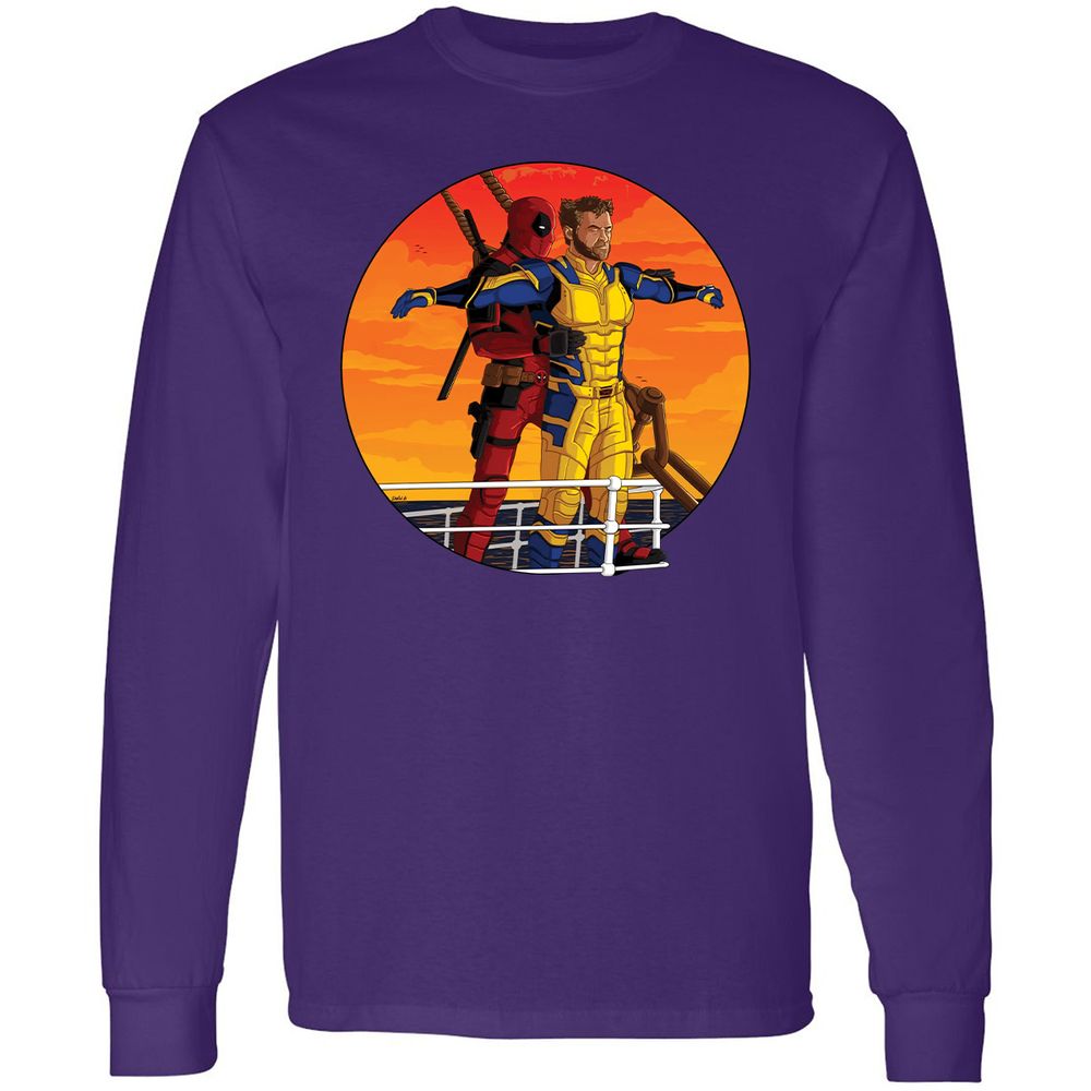 Long Sleeve T-Shirt - BL9FACRX - Purple - 13