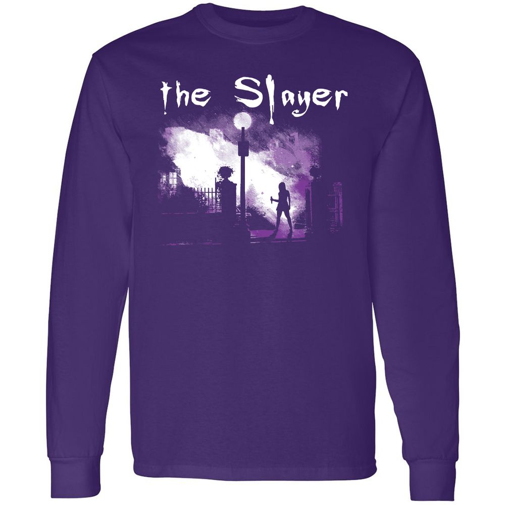 Long Sleeve T-Shirt - 75FSY3KQ - Purple - 13