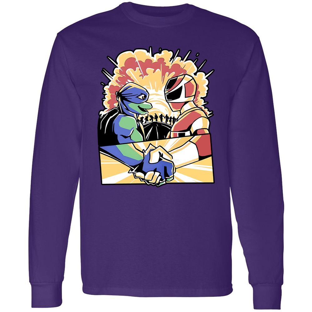 Long Sleeve T-Shirt - QM3DBSD3 - Purple - 13