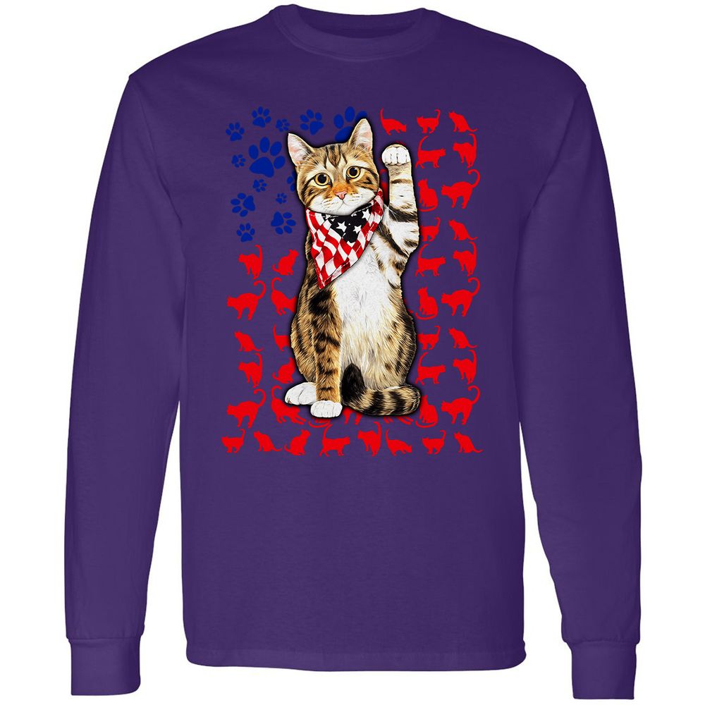 Long Sleeve T-Shirt - H71REQGH - Purple - 13