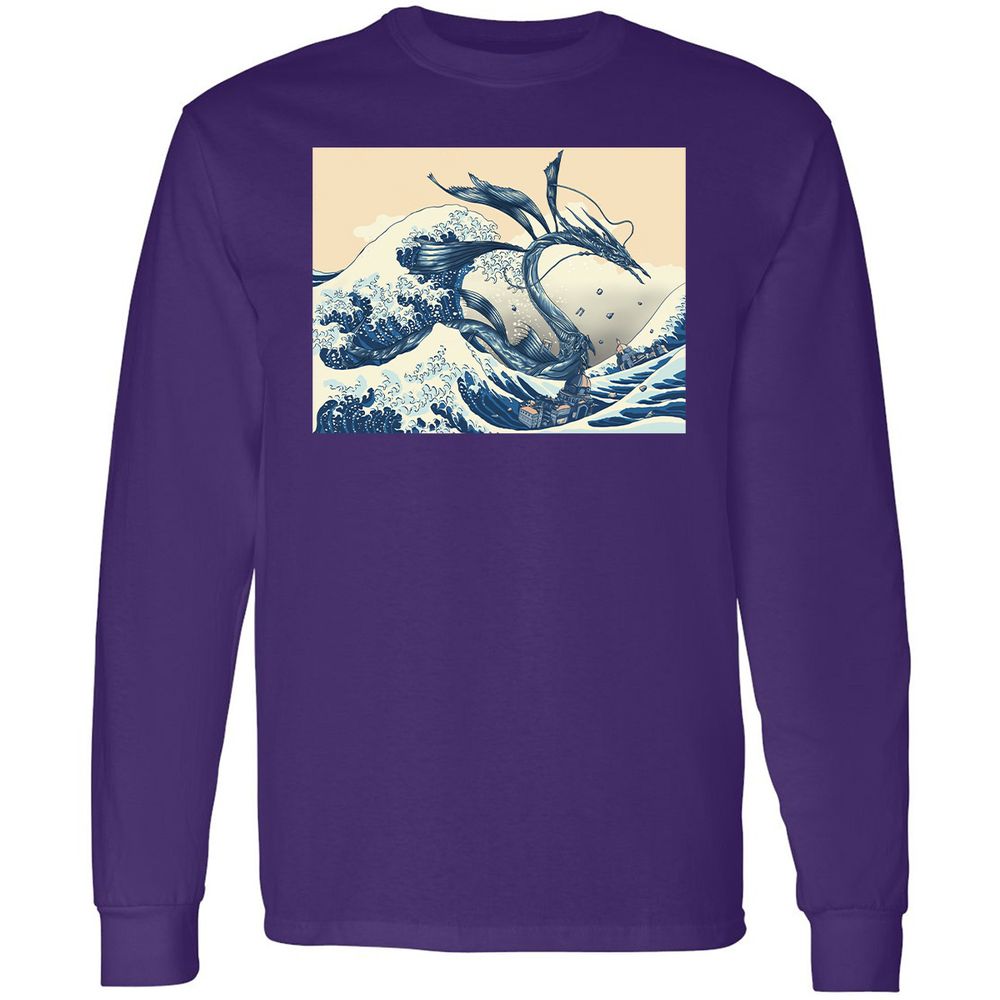 Long Sleeve T-Shirt - X38H73FF - Purple - 13