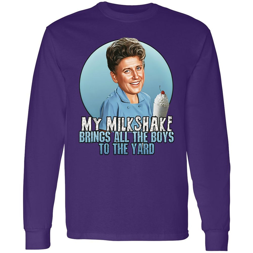 Long Sleeve T-Shirt - Q8D5W46V - Purple - 13