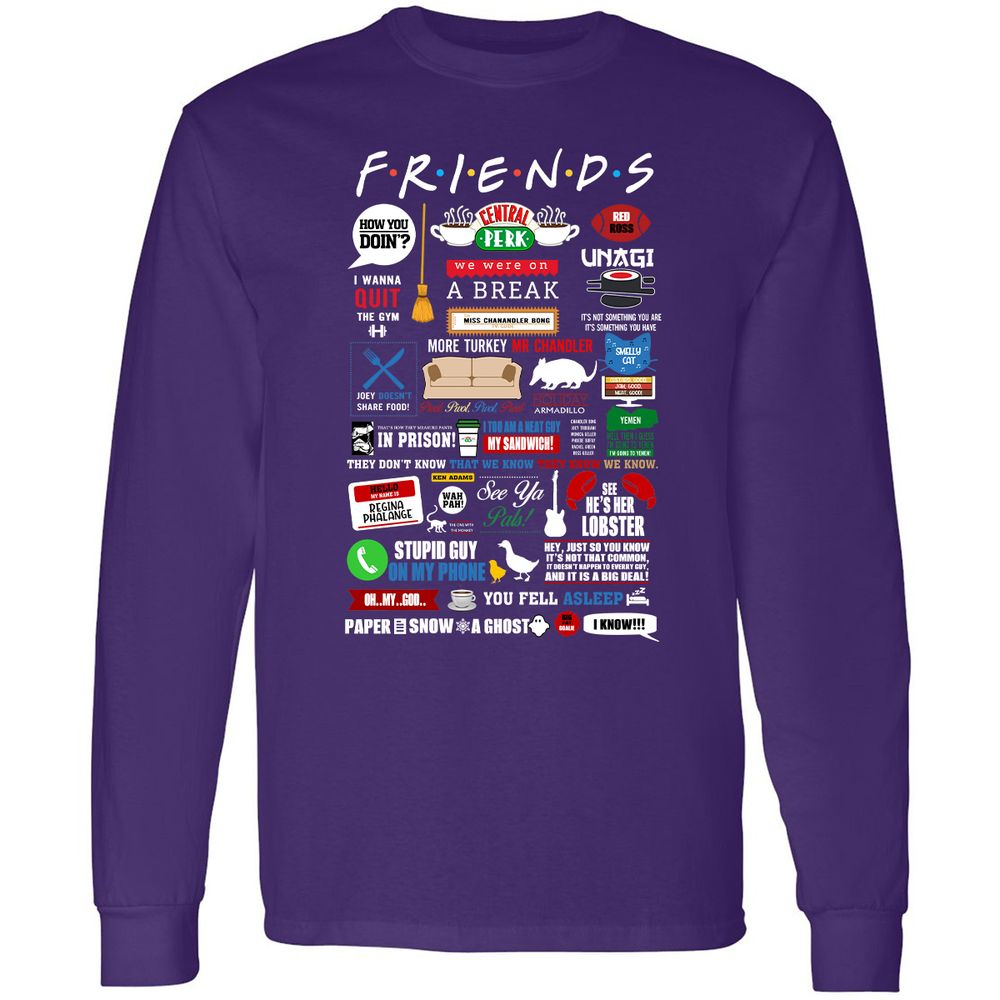 Long Sleeve T-Shirt - SZZQVDMZ - Purple - 13