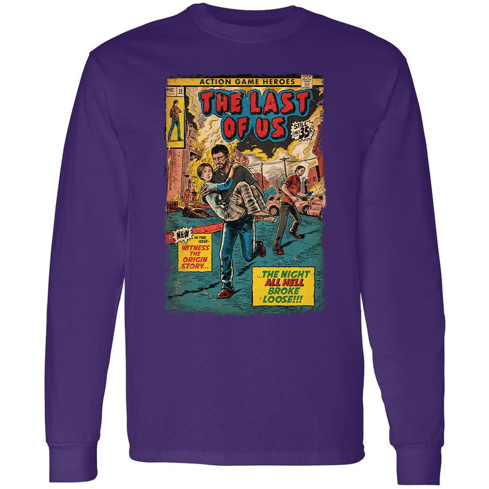 Long Sleeve T-Shirt - GR8HG68S - Purple - 13