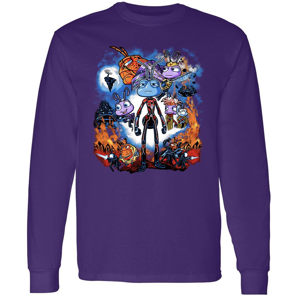 Long Sleeve T-Shirt - VQLBHVP4 - Purple - 13