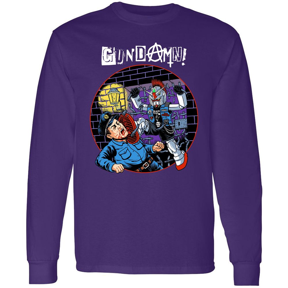 Long Sleeve T-Shirt - GXH5NS96 - Purple - 13