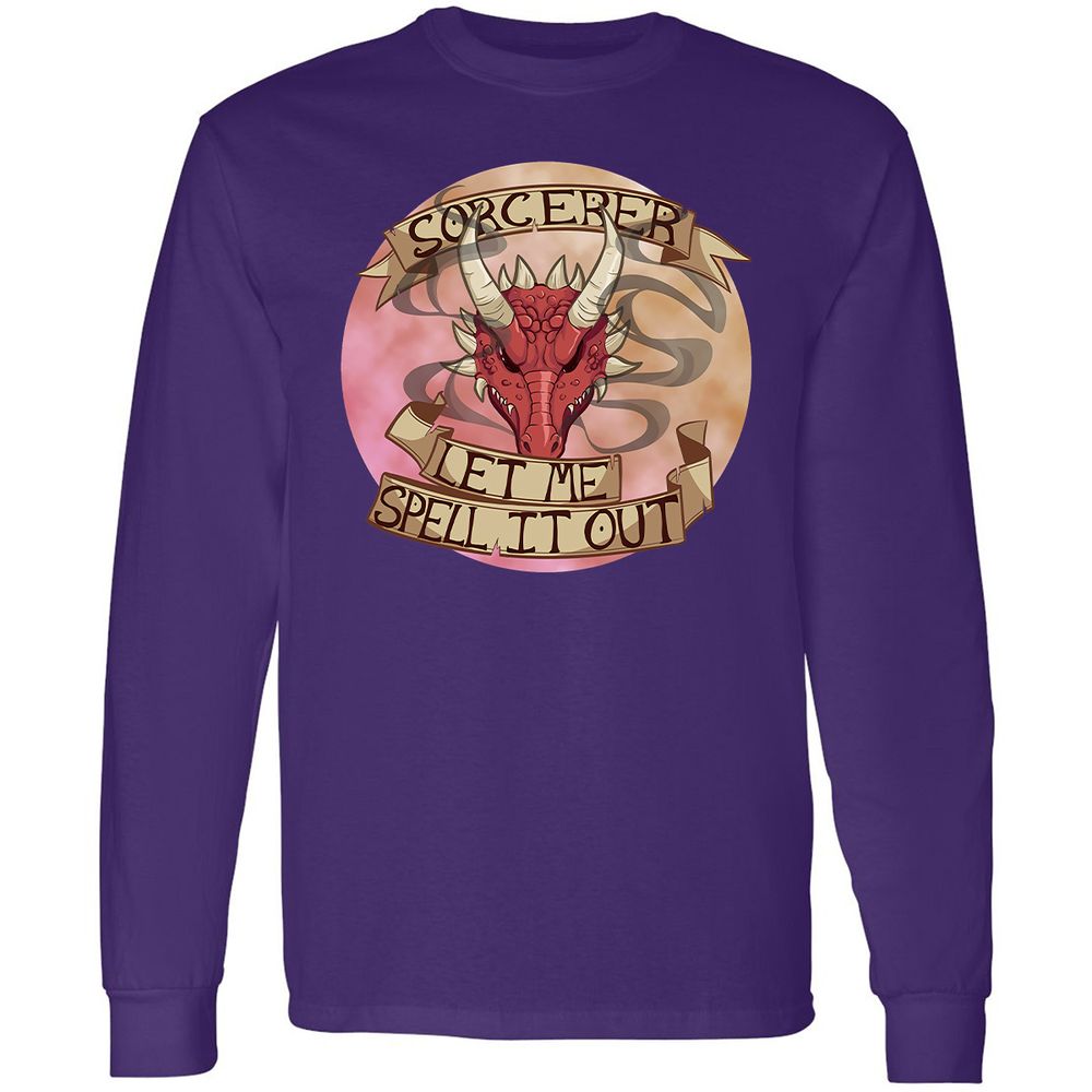 Long Sleeve T-Shirt - 6JVX4GMC - Purple - 13