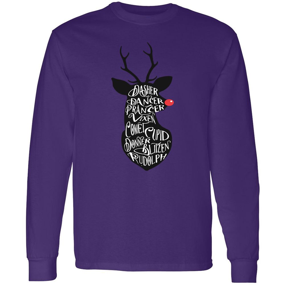 Long Sleeve T-Shirt - 48WQH1PK - Purple - 13