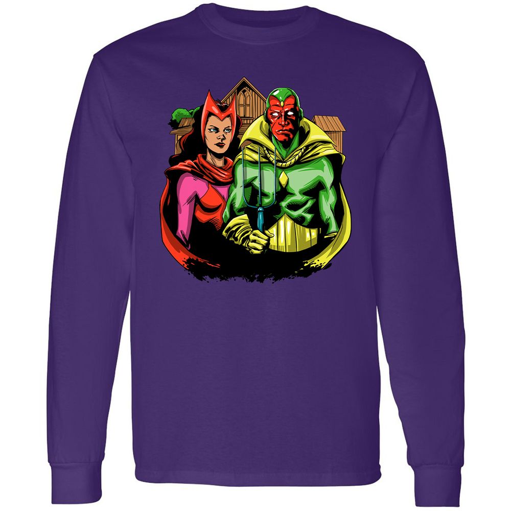 Long Sleeve T-Shirt - XSQTGYV9 - Purple - 13