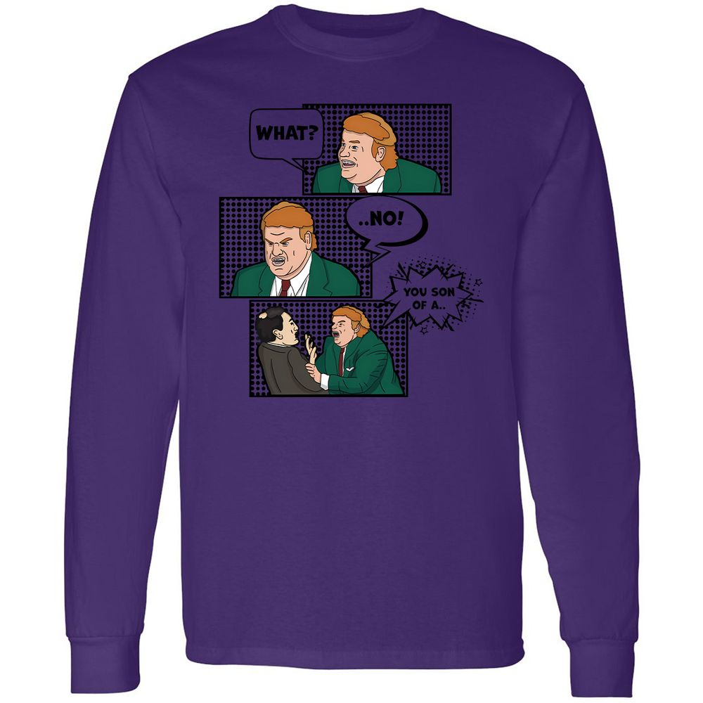 Long Sleeve T-Shirt - WTS3KJ95 - Purple - 13