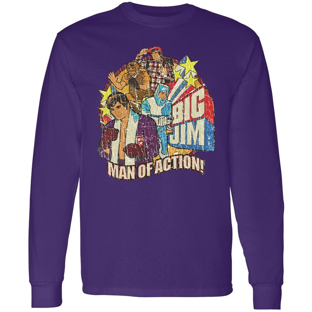 Long Sleeve T-Shirt - WGT6ACF3 - Purple - 13