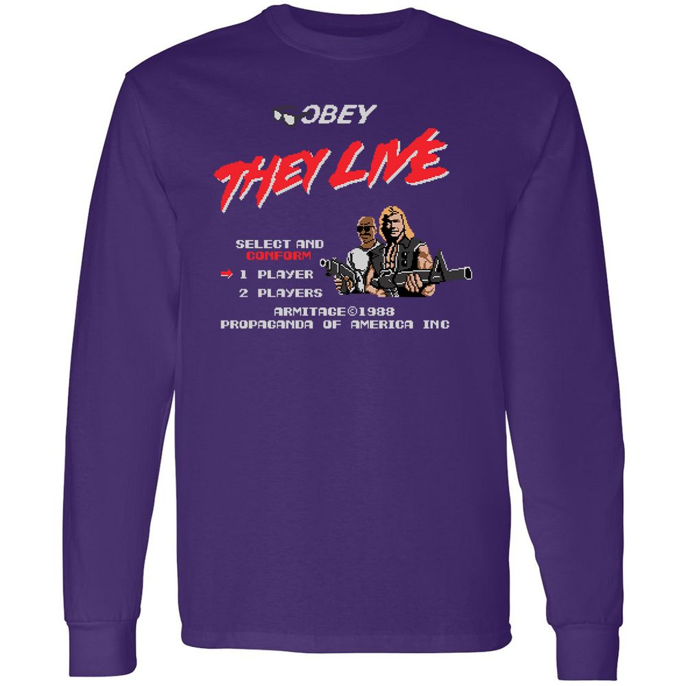 Long Sleeve T-Shirt - SHV6FXTY - Purple - 13