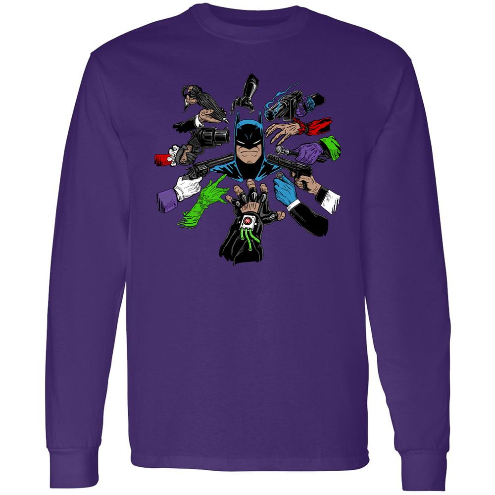 Long Sleeve T-Shirt - HQED41RW - Purple - 13