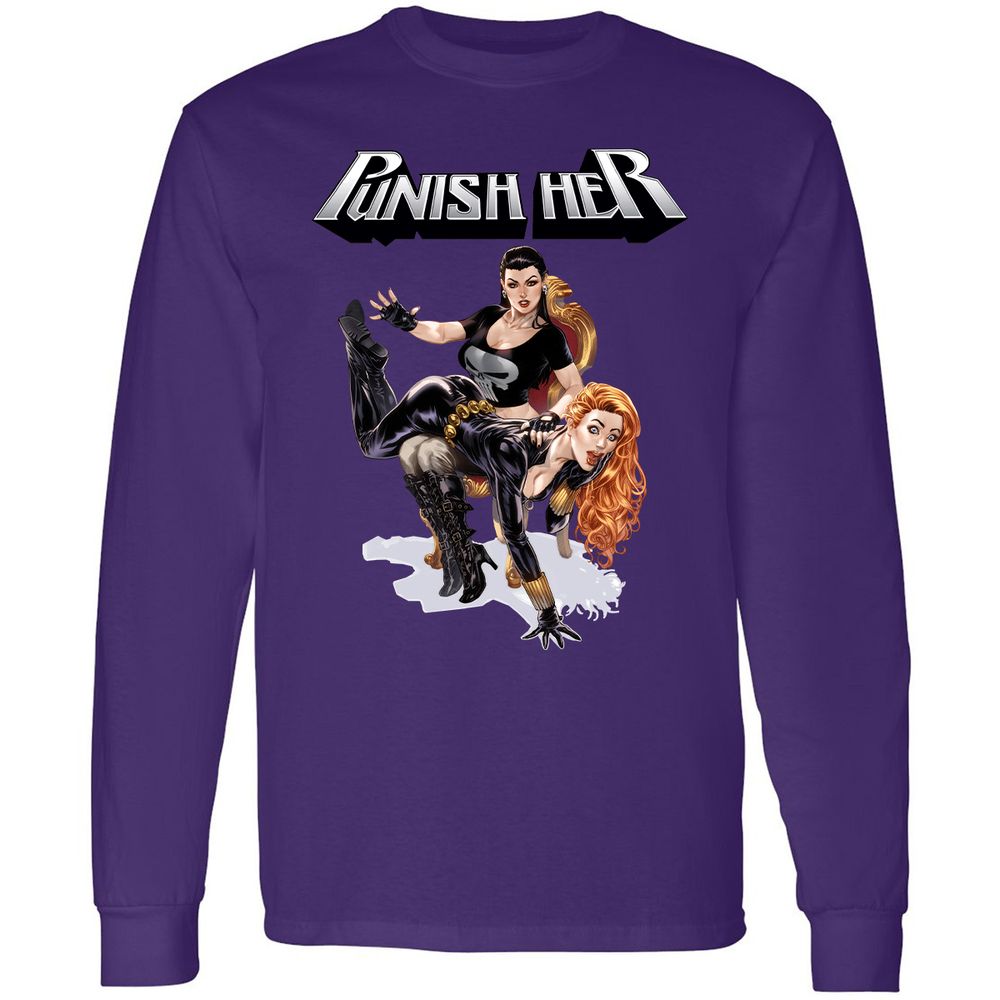 Long Sleeve T-Shirt - ZVTNKTYB - Purple - 13