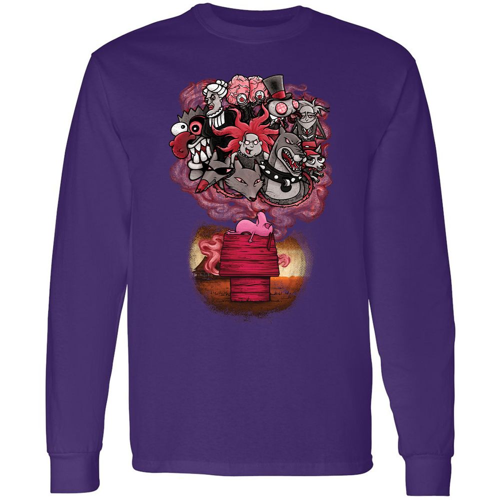 Long Sleeve T-Shirt - RQ9HBN2Q - Purple - 13