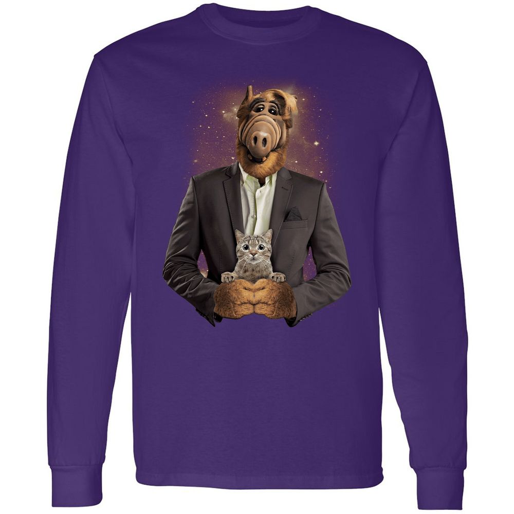 Long Sleeve T-Shirt - XUT5TWE8 - Purple - 13
