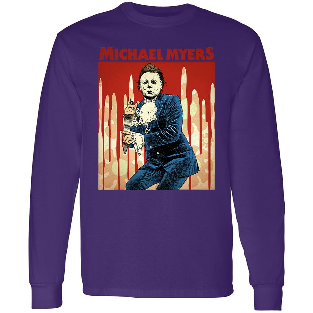 Long Sleeve T-Shirt - NQHPV4TK - Purple - 13