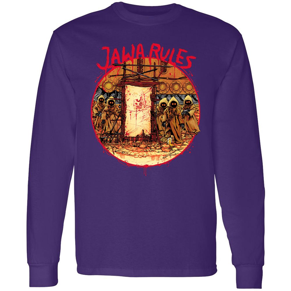 Long Sleeve T-Shirt - HUH5HDRT - Purple - 13