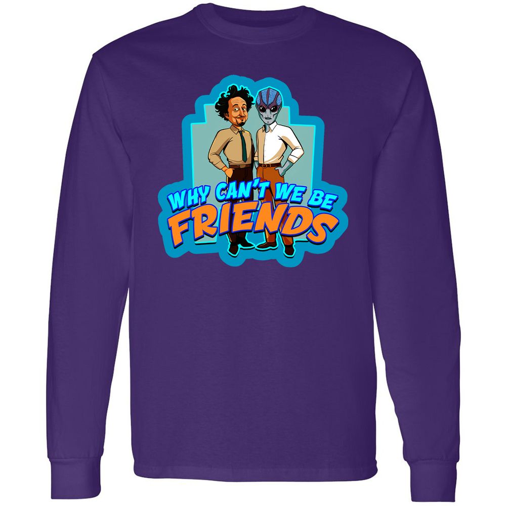 Long Sleeve T-Shirt - QBS8WBFS - Purple - 13