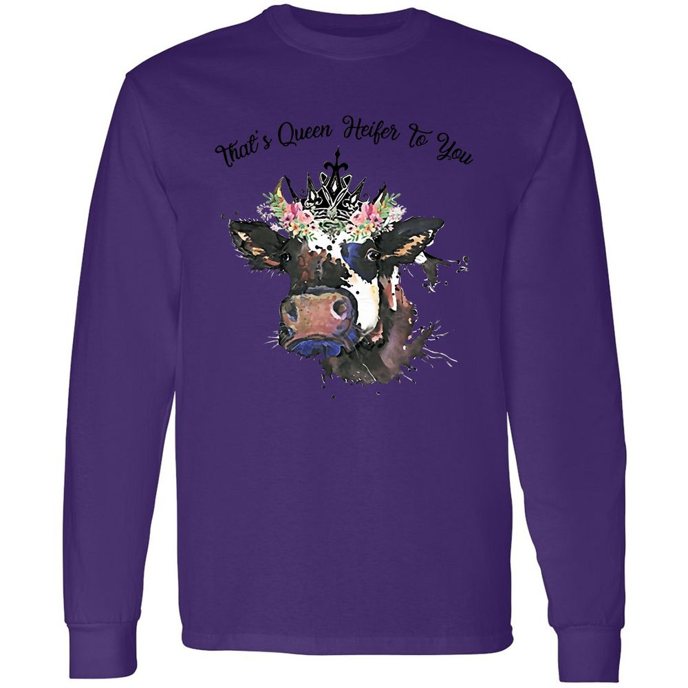 Long Sleeve T-Shirt - HUT9X2HF - Purple - 13