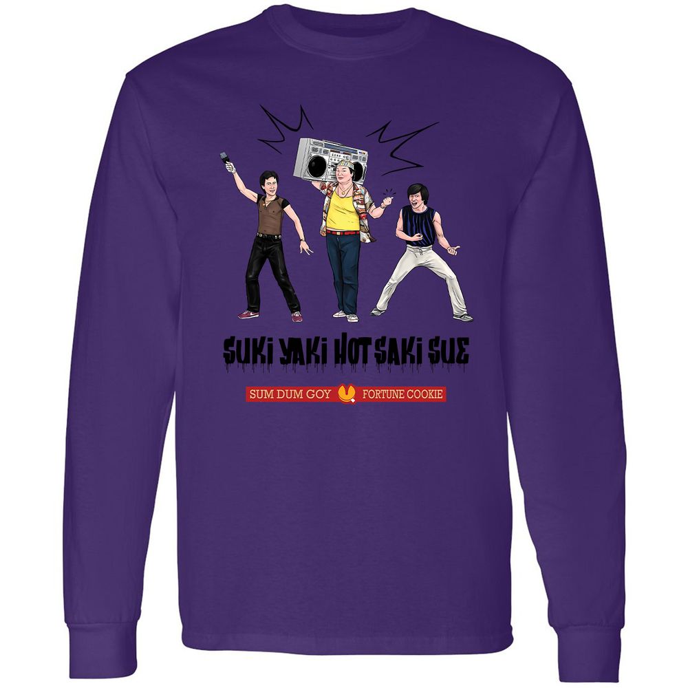 Long Sleeve T-Shirt - B7ABTDC1 - Purple - 13