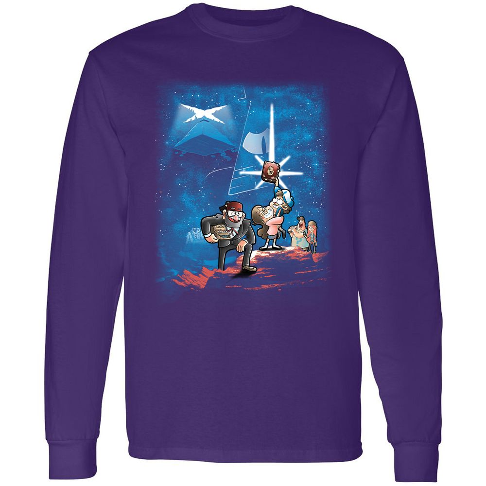 Long Sleeve T-Shirt - ZVS47HGR - Purple - 13