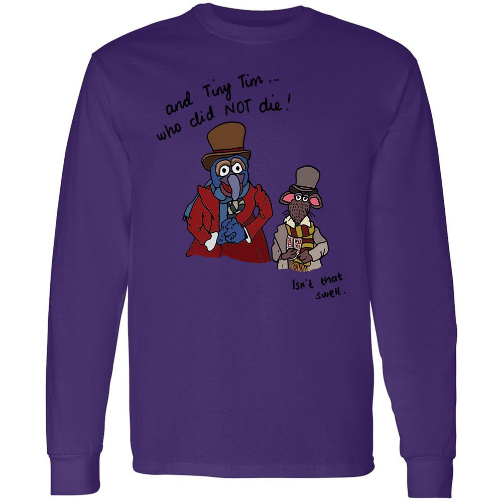 Long Sleeve T-Shirt - QLGNBJAZ - Purple - 13
