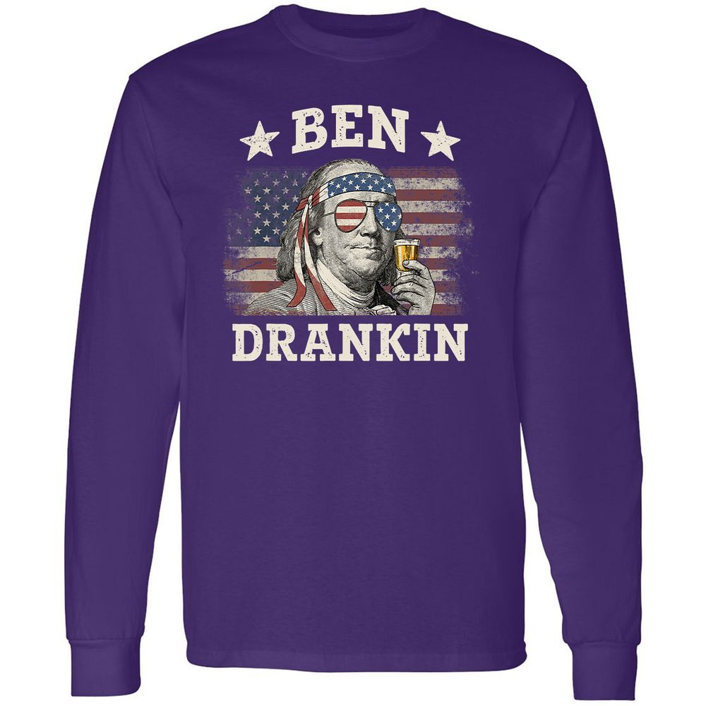 Long Sleeve T-Shirt - 44BJUVNP - Purple - 13