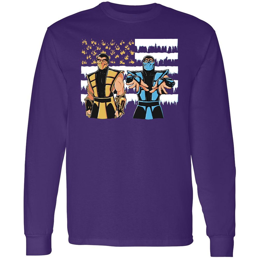 Long Sleeve T-Shirt - VQY32WPH - Purple - 13