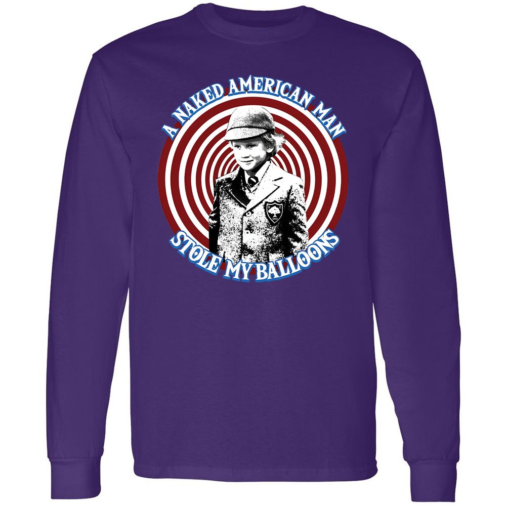 Long Sleeve T-Shirt - UBC7D3QC - Purple - 13