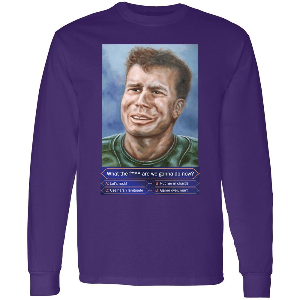 Long Sleeve T-Shirt - WZDH4ZBR - Purple - 13